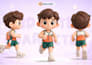 create cute 3d character, mascot and cartoon models for animation